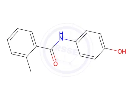 Chemical structure of N-(4-hydroxyphenyl)-2-methylbenzamide