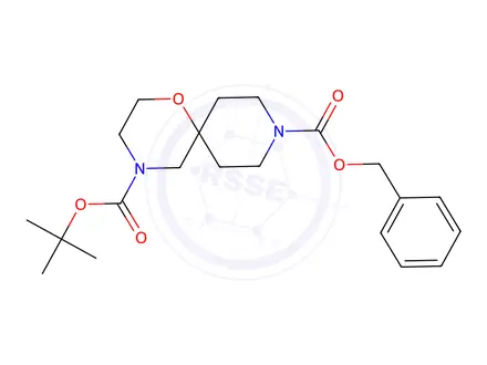 Chemical structure of 9-Benzyl 4-(tert-butyl) 1-oxa-4,9-diazaspiro[5.5]Undecane-4,9-dicarboxylate