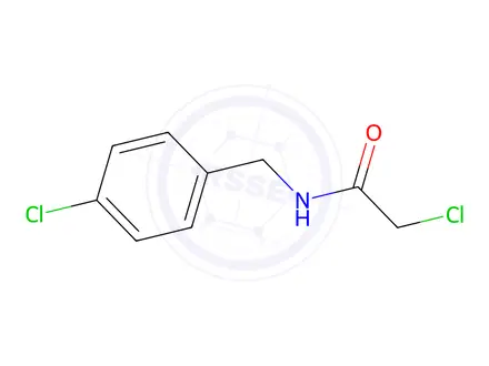 Chemical structure of 2-Chloro-N-[(4-chlorophenyl)methyl]acetamide