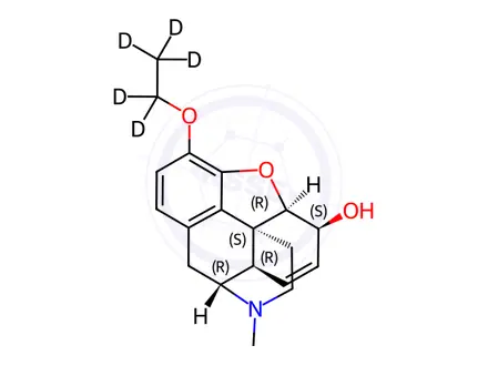Chemical structure of Ethylmorphine-d5