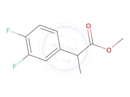 Chemical structure of Methyl 2-(3,4-difluorophenyl)propanoate