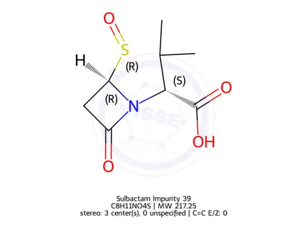 Chemical structure of Sulbactam Impurity 90