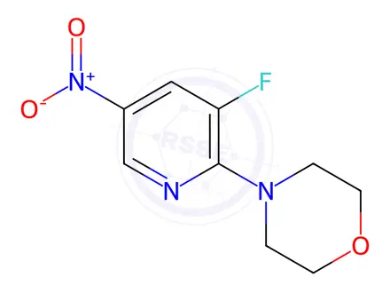 Chemical structure of 4-(3-Fluoro-5-nitro-pyridin-2-yl)-morpholine