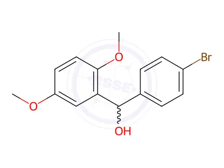 Chemical structure of (4-Bromophenyl)(2,5-dimethoxyphenyl)methanol
