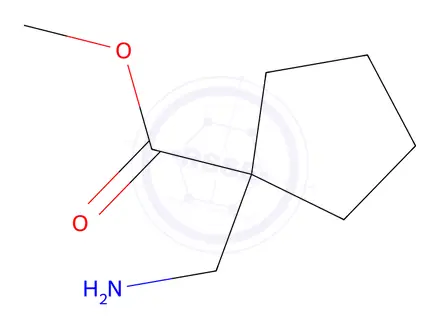 Chemical structure of Methyl 1-(Aminomethyl)cyclopentane-1-carboxylate Hydrochloride