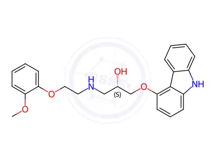 Chemical structure of (S)-Carvedilol