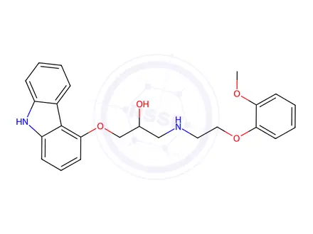 Chemical structure of Carvedilol