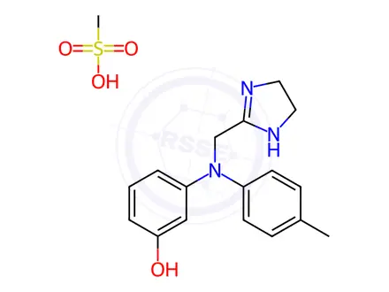 Chemical structure of Phentolamine methanesulfonate salt