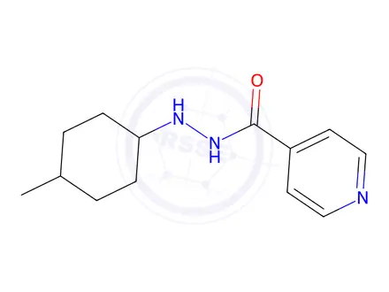 Chemical structure of N'-(4-Methylcyclohexyl)isonicotinic hydrazide