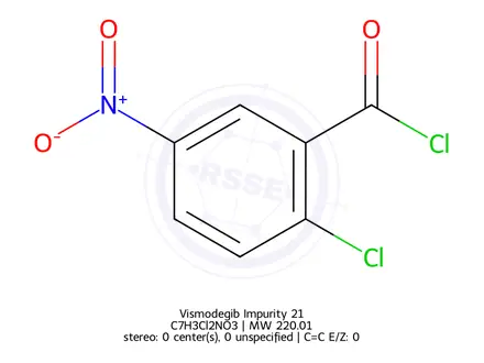 Chemical structure of 2-Chloro-5-nitrobenzoyl chloride