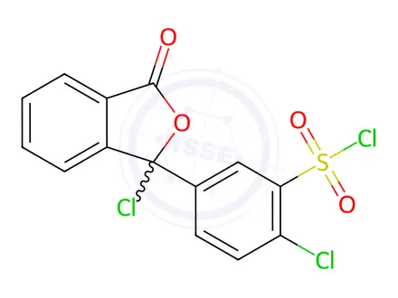 Chemical structure of Chlortalidone Impurity F