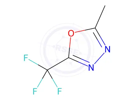 Chemical structure of 2-Methyl-5-(trifluoromethyl)-1,3,4-oxadiazole