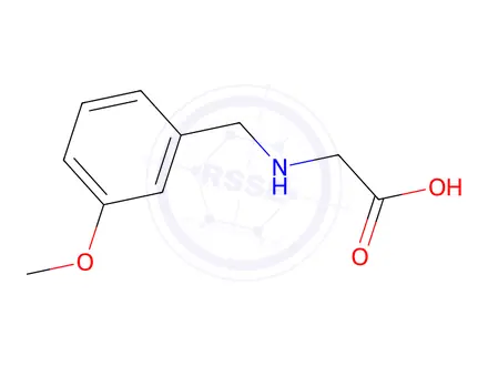 Chemical structure of N-[(3-Methoxyphenyl)methyl]glycine