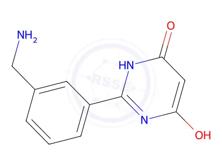 Chemical structure of 2-(3-(Aminomethyl)phenyl)pyrimidine-4,6-diol