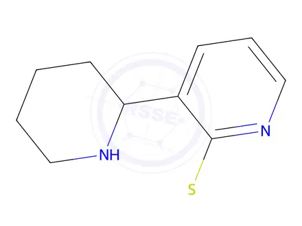 Chemical structure of 2-(Methylthio)-3-(piperidin-2-yl)pyridine