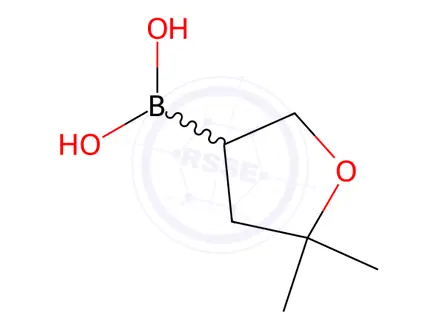 Chemical structure of (5,5-Dimethyltetrahydrofuran-3-yl)boronic acid