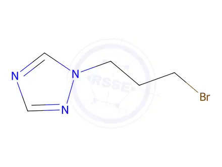 Chemical structure of 1-(3-Bromopropyl)-1,2,4-triazole