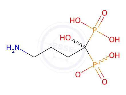 Chemical structure of Alendronate monosodium monohydrate