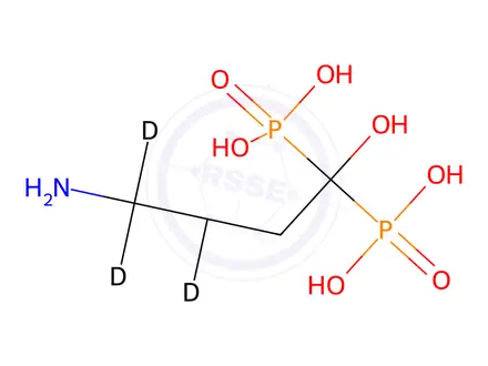 Chemical structure of Alendronate D4 sodium salt (major)