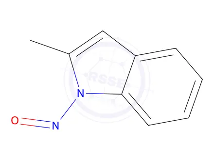 Chemical structure of 2-methyl-1-nitrosoindole