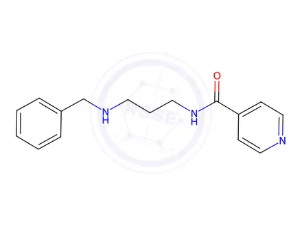 Chemical structure of N-(3-(benzylamino)propyl)isonicotinamide