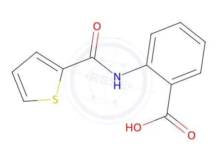 Chemical structure of 2-(Thiophene-2-carboxamido)benzoic Acid