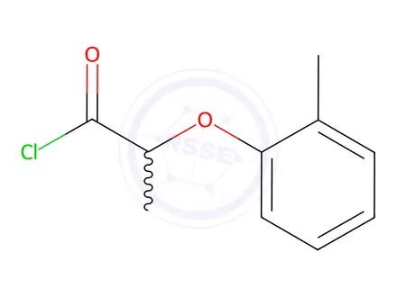 Chemical structure of 2-(2-Methylphenoxy)propanoyl Chloride