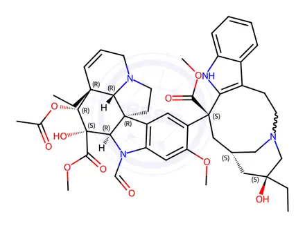 Chemical structure of Vincristine