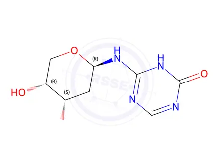 Chemical structure of 2-Deoxy-D-β-ribopyranosyl-5-azacytosine