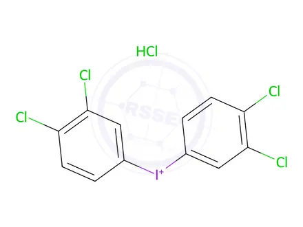 Chemical structure of Bis(3,4-dichlorophenyl)iodonium chloride