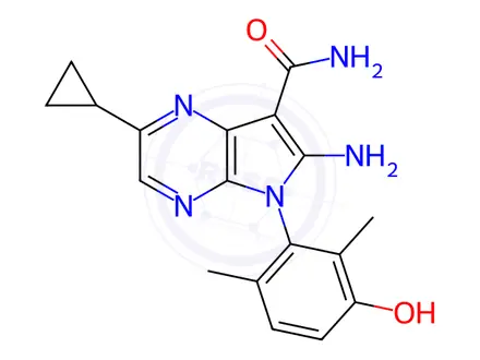 Chemical structure of Lunresertib Impurity 32 (S Chirality)