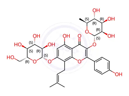 Chemical structure of Epimedoside A