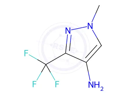 Chemical structure of 1-Methyl-3-(trifluoromethyl)-1H-pyrazol-4-amine
