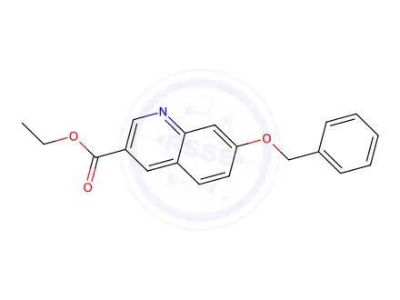 Chemical structure of Ethyl 7-(benzyloxy)quinoline-3-carboxylate