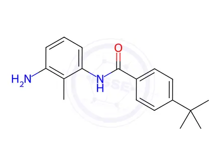 Chemical structure of N-(3-Amino-2-methylphenyl)-4-(tert-butyl)benzamide