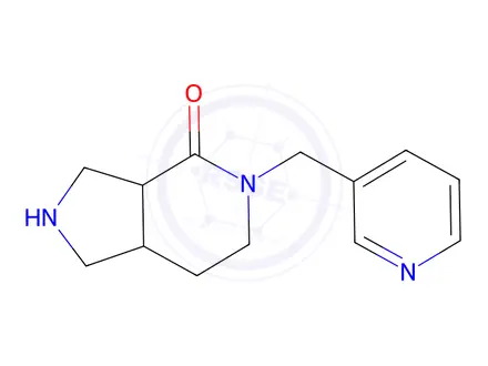 Chemical structure of 5-(Pyridin-3-ylmethyl)hexahydro-1H-pyrrolo[3,4-c]pyridin-4(2H)-one