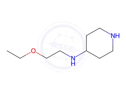 Chemical structure of N-(2-Ethoxyethyl)piperidin-4-amine dihydrochloride