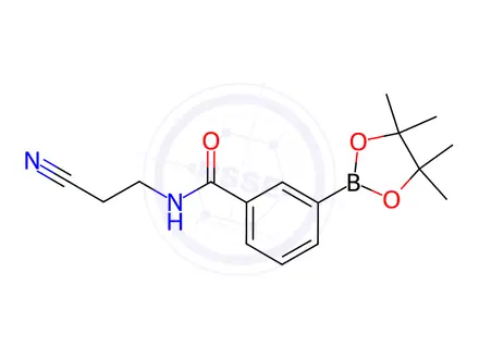 Chemical structure of N-(2-Cyanoethyl)-3-(tetramethyl-1,3,2-dioxaborolan-2-yl)benzamide