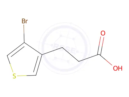 Chemical structure of 3-(4-Bromothiophen-3-yl)propanoic acid