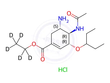 Chemical structure of Oseltamivir-d5 Hydrochloride
