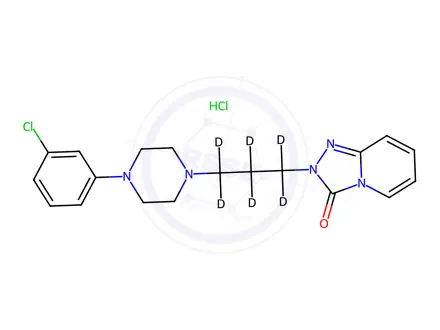 Chemical structure of Trazodone-[d6] hydrochloride