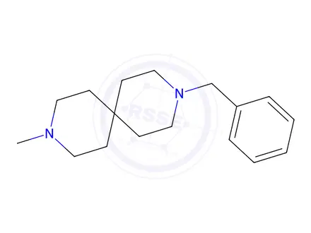 Chemical structure of 3-benzyl-9-methyl-3,9-diazaspiro[5.5]undecane