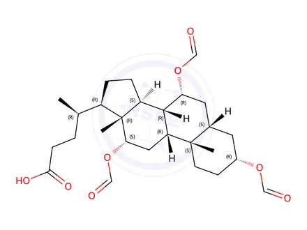 Chemical structure of Tri-O-formylcholic Acid