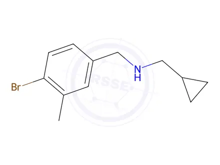 Chemical structure of n-(4-Bromo-3-methylbenzyl)-1-cyclopropylmethanamine