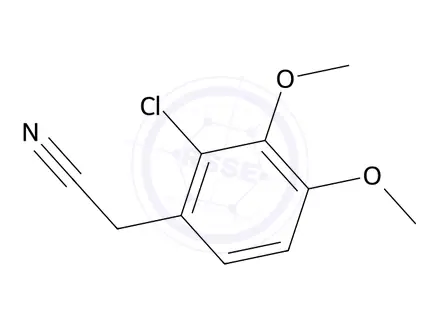 Chemical structure of 2-(2-Chloro-3,4-dimethoxyphenyl)acetonitrile