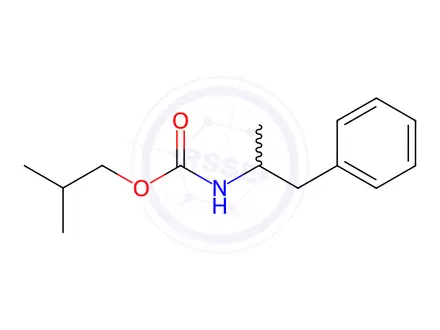 Chemical structure of Isobutyl (1-phenylpropan-2-yl)carbamate
