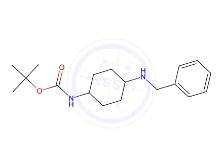 Chemical structure of tert-butyl (4-(benzylaMino)cyclohexyl)carbaMate