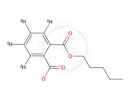 Chemical structure of n-Pentyl 2-Methylpentyl Phthalate-d4