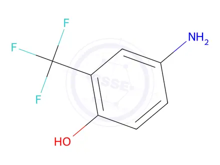 Chemical structure of 4-amino-2-(trifluoromethyl)phenol