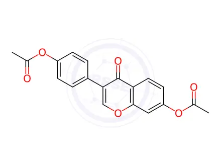 Chemical structure of Daidzein Diacetate